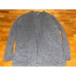 Women’s Muselooks Brand Lightweight Oversized Sweater Cardigan Blue/Gray Size La